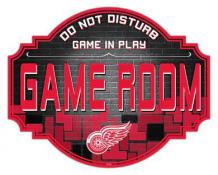 Detroit Red Wings 24'' Wood Game Room Sign