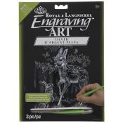Royal & Langnickel Scratch Art - Fawn and Bunny (Silver)