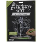 Royal & Langnickel Engraving Art - Fawn and Bunny (Silver)