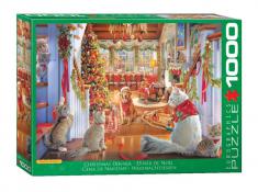 Eurographics - 1000 pc. Puzzle - Christmas Dinner Festive Pets