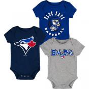 Toronto Blue Jays Everyday Fan 3 Pack Creeper Set
