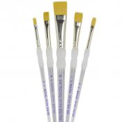 Royal & Langnickel Soft Grip Flat Brush Set of 5