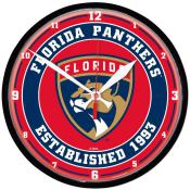 Florida Panthers 12 inch Round Clock