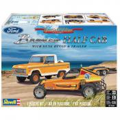 Ford Bronco Half Cab with Dune Buggy & Trailer 1:25 Model Kit