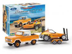 Ford Bronco Half Cab with Dune Buggy & Trailer 1:25 Model Kit
