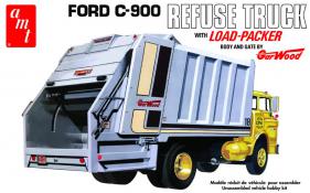 Ford C-900 Garwood Load Garbage Truck 1:25 Model Kit