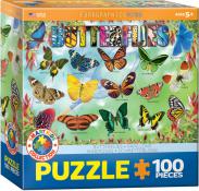 Eurographics - 100 pc. Puzzle - Garden Butterflies