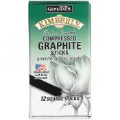 General's Compressed Graphite 12 Square Sticks - 4B