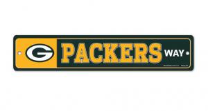 Green bay Packers 3 x 19 Plastic Street Sign