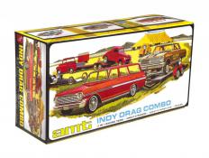 Indy Drag Combo - Chevy II Nova Wagon, Funny Car w/ Trailer 1:25 Model Kit