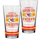 Kansas City Chiefs 2 pack 16 oz. Mixing Glasses