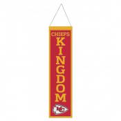 Kansas City Chiefs 8 x 32 Wool Banner