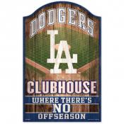Los Angeles Dodgers 11 x 17 Wood Fan Cave Sign