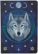 Craft Buddy Crystal Art Notebook - Lunar Wolf
