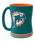 Miami Dolphins Sculpted Relief 14 oz. Mug