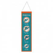 Miami Dolphins 8 x 32 Wool Banner