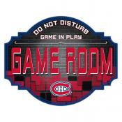 Montreal Canadiens 24'' Wood Game Room Sign