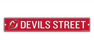 New Jersey Devils 3.5 x 20 Street Sign