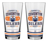 Edmonton Oilers 2 pack 16 oz. Mixing Glasses