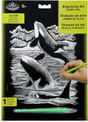 Royal & Langnickel Engraving Art - Orca Whales (Silver)