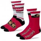 Ottawa Senators 2 Pack - Crew Socks Set