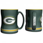 Green Bay Packers Sculpted Relief 14oz Mug