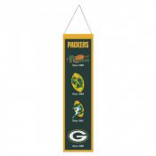 Green Bay Packers 8 x 32 Wool Banner (Evolution)