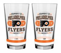 Philadelphia Flyers 2 pack 16 oz. Mixing Glasses