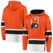 Philadelphia Flyers Fanatics Power Play Lace-Up Pullover Hoodie