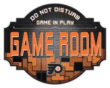 Philadelphia Flyers 24'' Wood Game Room Sign