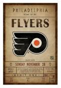 Philadelphia Flyers Ticket Canvas