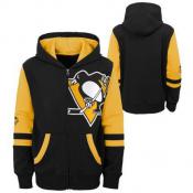 Pittsburgh Penguins Youth Faceoff Fleece Full-Zip Hoodie