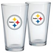 Pittsburgh Steelers 2 pack 16oz Mixing Glasses