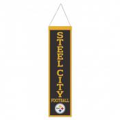 Pittsburgh Steelers 8 x 32 Wool Banner