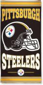 Pittsburgh Steelers Beach Towel (White Logo Outline)