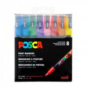 Posca Paint Markers 3M - Set of 8 (Glitter Colours)