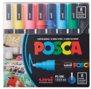 Posca Paint Markers 5M - Set of 8