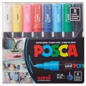 Posca Paint Markers 1M - Set of 8