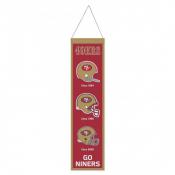 San Francisco 49ers 8 x 32 Wool Banner