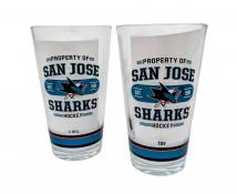 San Jose Sharks 2 pack 16 oz. Mixing Glasses