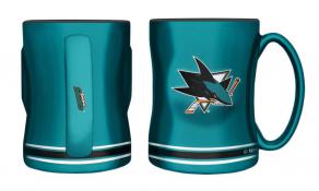 San Jose Sharks 14 oz. Sculpted Mug
