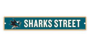 San Jose Sharks 3.5 x 20 Street Sign