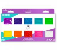 Sculpey Bright Oven-Bake Clay 10 Color Pack