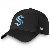 Seattle Kraken Fanatics Branded Black core Flex Fit