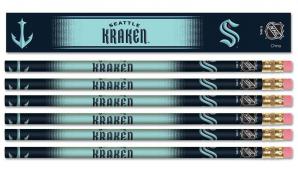 Seattle Kraken 6 Pack Pencils Set