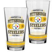 Pittsburgh Steelers 2 pack 16 oz. Mixing Glasses
