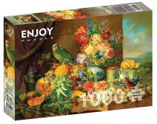Enjoy - 1000 pc. Puzzle - Still Life with Fruit Flowers