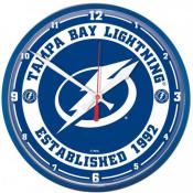 Tampa Bay Lightning 12 inch Round Clock