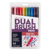 Tombow Nineties Dual Brush Pen Art Marker 10 Color Set