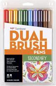 Tombow Secondary (2nd) Dual Brush Pen Art Marker 10 Color Set